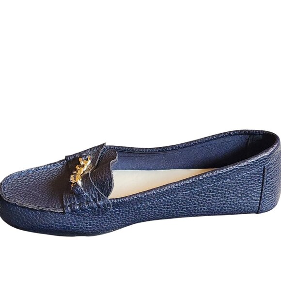 Anne Klein AK Women's iflex Driving Moccasin Navy Blue Size 9M - Picture 3 of 4